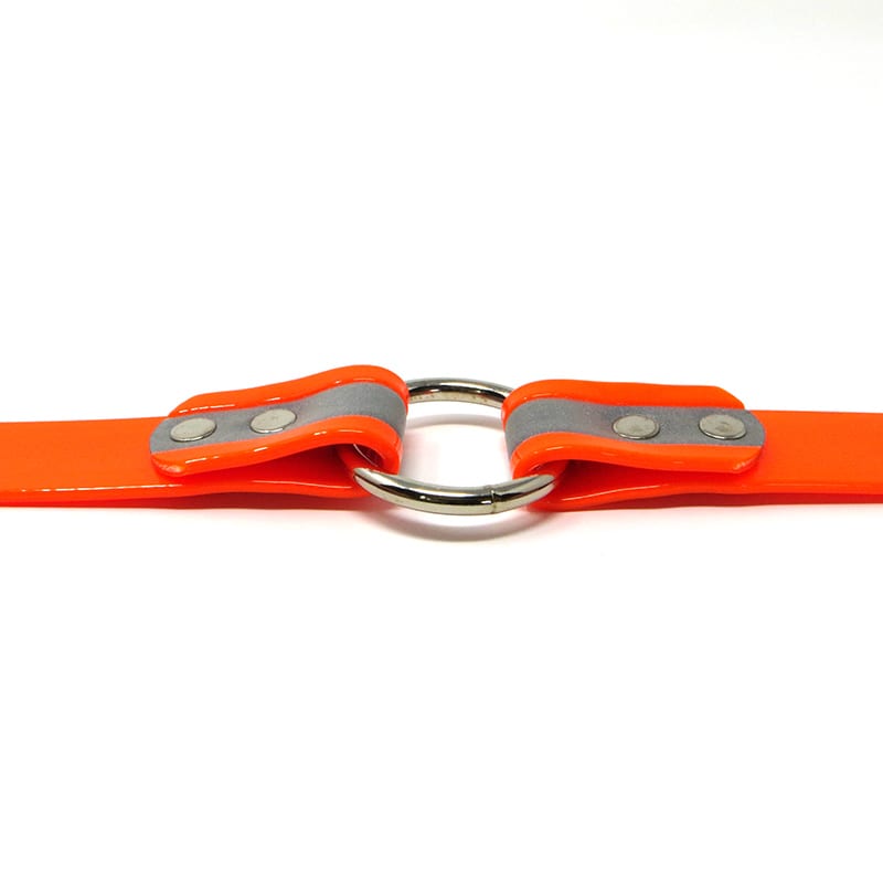 K-9 Komfort 1 Inch Reflective Orange Center Ring Collar