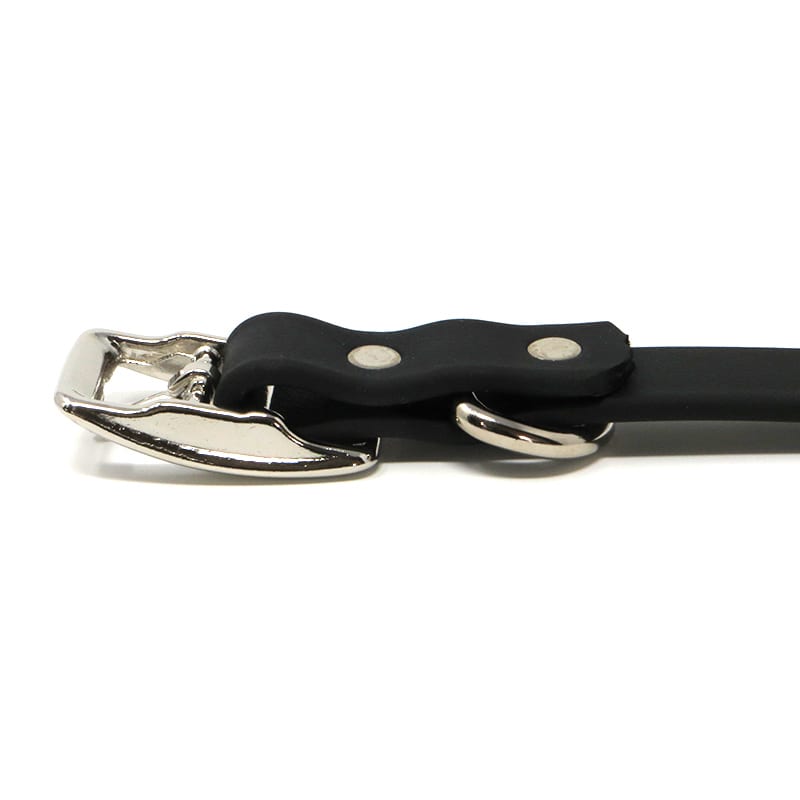 K-9 Komfort 3/4 Inch TufFlex Black Center Ring Collar