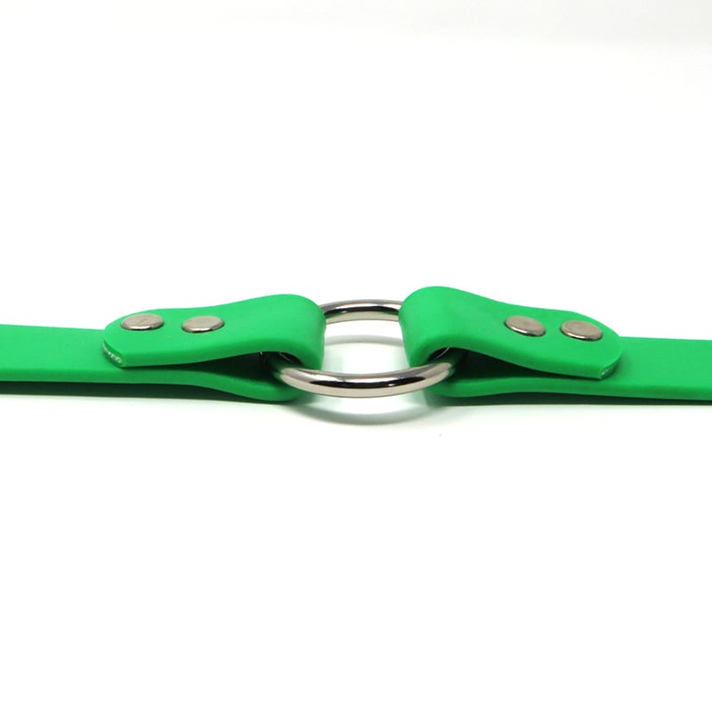 K-9 Komfort 1 Inch TufFlex Neon Green Center Ring Collar