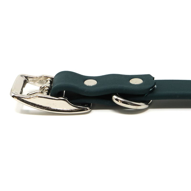 K-9 Komfort 3/4 Inch TufFlex Green D Ring Collar