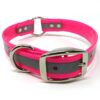 K-9 Komfort 1 Inch Reflective Pink Center Ring Collar