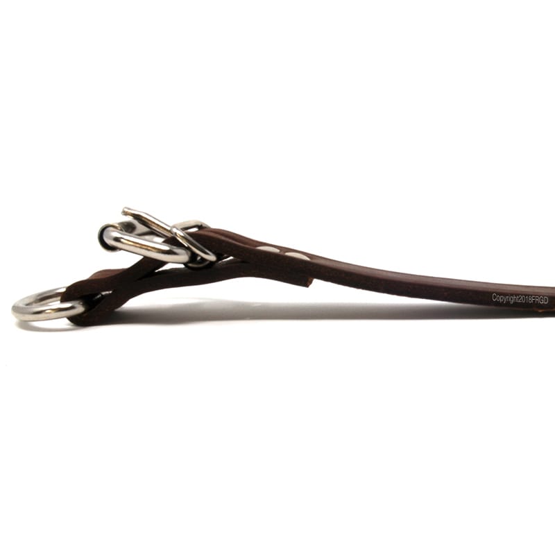3/4 Inch Leather D-End Collar