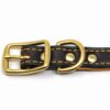 3/4 Inch Deer Tan Latigo Leather Collar
