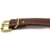 1 Inch 2 Ply Leather Center Ring Collar Brass