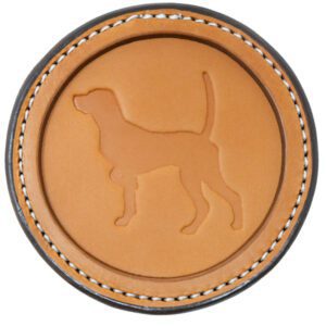 Premium Leather Coaster Pointer Tan