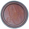 Premium Leather Coaster Quail Rich Brown