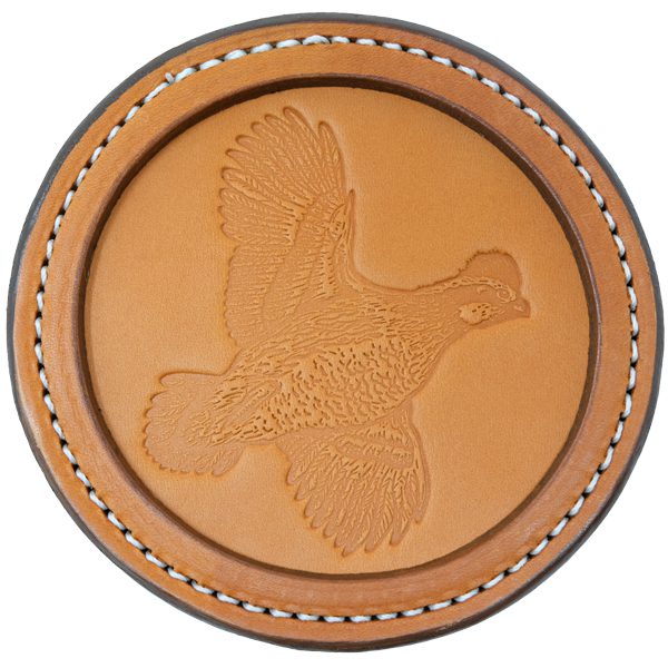 Premium Leather Coaster Quail Tan