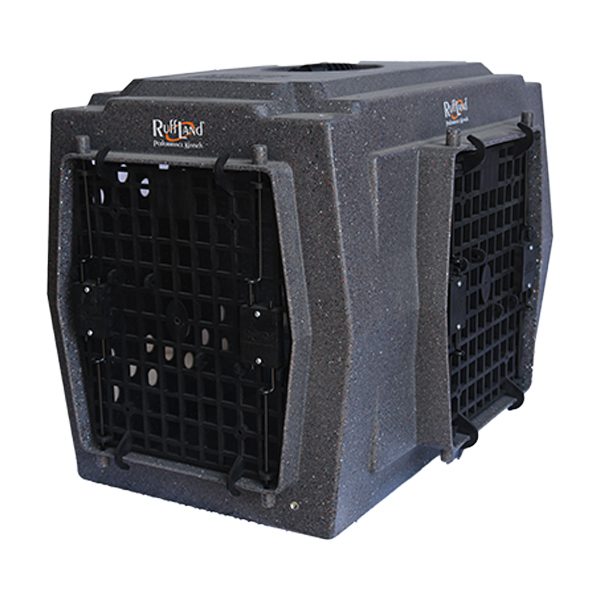 Ruff Land Kennels Medium Double Door Right Side Entry Dog Kennel