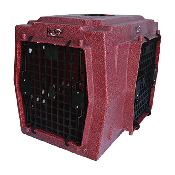 Ruff Land Kennels Medium Double Door Right Side Entry Dog Kennel