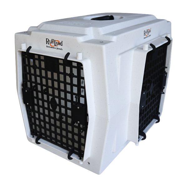 Ruff Land Kennels Medium Double Door Right Side Entry Dog Kennel